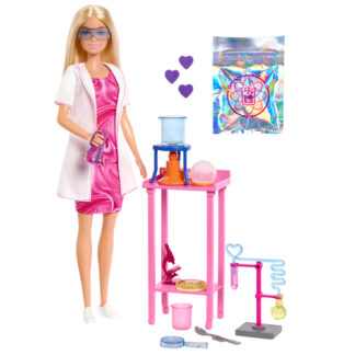 Set bambola Set bambola Mattel JCR70 BARBIE Scienziata con tavolo e accessori (ord.min.1.00 unità)