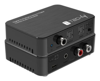 Convertitore audio Convertitore audio Techly IDATA SPDIF 10 2in1 Black (ord.min.1.00 unità)