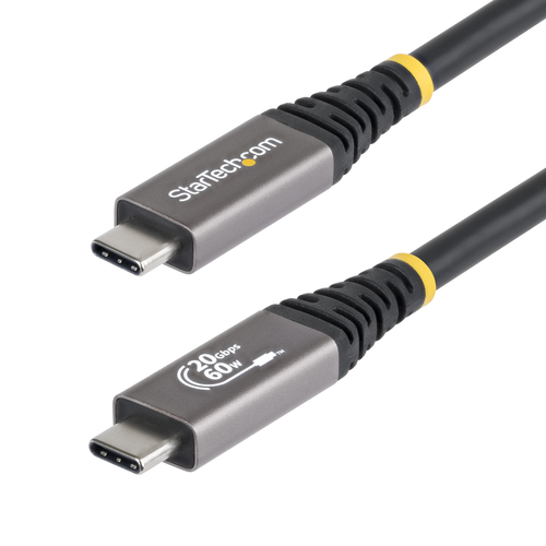 Cavo USB C Cavo USB C Startech.Com CC3M20GUSB4CX USB4 60W Black e Grey (ord.min.1.00 unità)