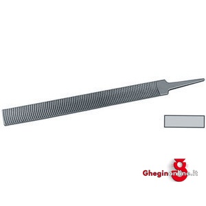 LIME FRESATE PIATTE CON FRESATURA SEMICIRCOLARE 2402G 14 1/2D LIME FRESATE PIATTE milling flat files with tang Prod. SCU