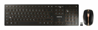Tastiera e mouse Cherry JD 9100IT 2 DW 9100 SLIM Black e Gold Tastiera e mouse (ord.min.1.00unità)