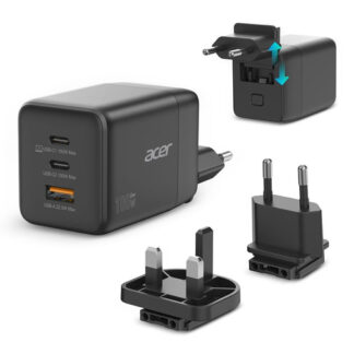 Caricabatterie USB Caricabatterie Acer HP DSCAB 019 100W GaN Black (ord.min.1.00 unità)