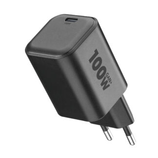 Caricabatterie Cellular Line ACHUSBCGAN100WLAPK 100W GaN+ Black Caricabatterie USB (ord.min.1.00unità)