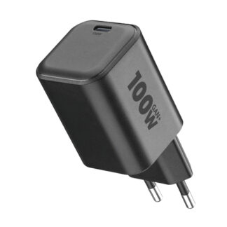 Caricabatterie USB Caricabatterie Cellular Line ACHUSBC100WLAPSMLK 100W GaN+ Black (ord.min.1.00 unità)