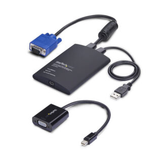 Kvm switch Kvm switch Startech.Com NOTECONS02 VGA MDP Crash Cart Black (ord.min.1.00 unità)