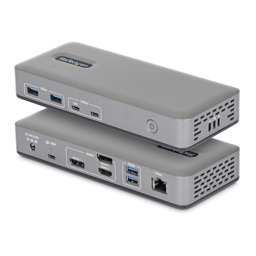Hub multiporta HUB Startech.Com 199UE USBC DOCK Docking Station Triple Monitor Gray (ord.min.1.00 unità)