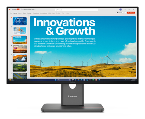 Monitor Monitor Lenovo 64B1GAT1EU THINKVISION P24QD 40 Eclipse black (ord.min.1.00 unità)