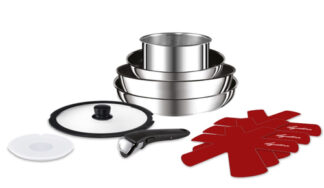 Batteria pentole Batteria pentole Lagostina 012131600110 INGENIO INOX Cromo e Nero (ord.min.1.00 unità)