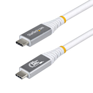 Cavo USB C Cavo USB C Startech.Com CC150CM80GUSB4CABLEW 240W USB4 White e Silver (ord.min.1.00 unità)