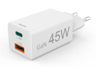 Caricabatterie USB Caricabatterie Hama 00201993 45W GaN White (ord.min.1.00 unità)