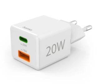 Caricabatterie Hama 00201991 20W White Caricabatterie USB (ord.min.1.00unità)