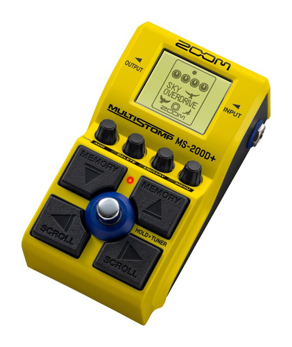 Multieffetto chitarra Multieffetto chitarra Zoom MULTISTOMP MS 200D+ Yellow (ord.min.1.00 unità)