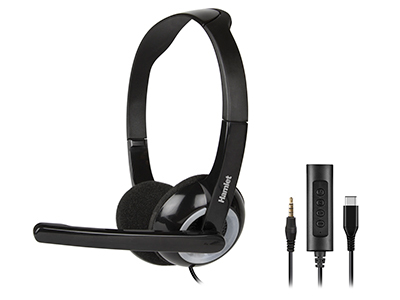 Cuffie microfono filo Cuffie microfono filo Hamlet HHEADMUS CJ Smart Headset Black (ord.min.1.00 unità)