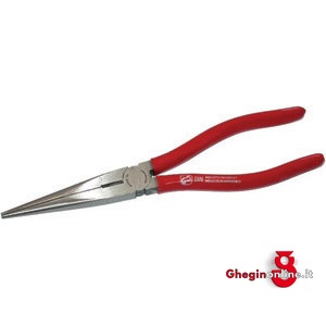PINZE CON TRONCHESE BECCHI MEZZOTONDI IMPUGNATURE PLASTIFICATE 250GD 200 PINZE CON TRONCHESE long chain nose pliers with nippers Prod. SCU
