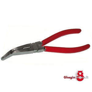 PINZE CON TRONCHESE BECCHI PIATTI CURVI 251P 200 PINZE CON TRONCHESE long flat nose pliers 45° bended nose with nippers Prod. SCU
