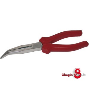 PINZE CON TRONCHESE BECCHI MEZZOTONDI CURVI 252B 200 PINZE CON TRONCHESE long chain nose pliers, 45° bended nose Prod. SCU