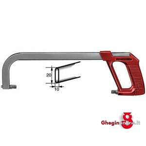 ARCHETTI PER SEGHE TIPO PROFESSIONALE,FISSO IN ROBUSTO TUBO PIATTO 2613 ARCHETTI x SEGHETTI hack saws Prod. SCU