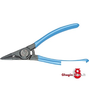 PINZE DIRITTE DIN 5254A PER ANELLI DI FERMO ESTERNI DIN 471 - DIN 983 - TESTA LACCATA NERA IMPUGNATURE PLASTIFICATE 276GA 310 PINZE DIRITTE x ANELLI pliers for outer circlips Orig. Gedore