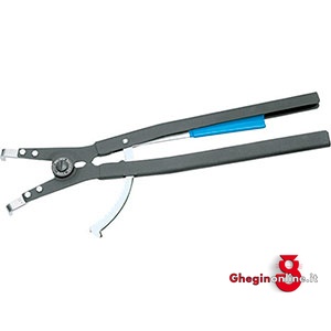 PINZE CURVE DIN 5254B PER ANELLI DI FERMO ESTERNI DIN 471 - DIN 983-CON LEVA DI BLOCCAGGIO LUNGH.MM 560 277GL PINZE CURVE x ANELLI pliers for outer circlips Orig. Gedore - Art. 8000 A