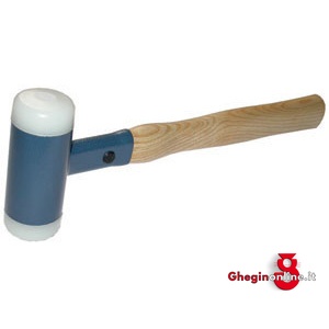 MAZZUOLE ANTIRIMBALZO IN POLIURETANO MANICO LEGNO EXTRA DURO 2789 60 MAZZUOLE ANTIRIMBALZO recoilles hammers Prod. SCU