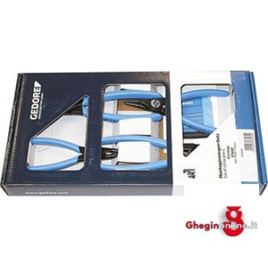ASSORTIMENTI 4 PINZE PER ANELLI DI FERMO LACCATE NERE 279GP ASS. PINZE x ANELLI pliers for circlips set Orig. Gedore