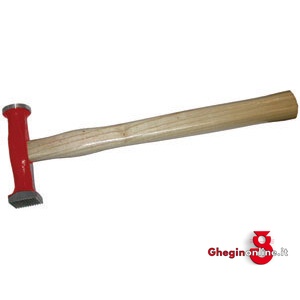 MARTELLI PER CARROZZIERI CON 1 TESTA TONDA LISCIA Ø MM 30 E 1 TESTA QUADRA ZIGRINATA MM 28 2808A MARTELLI x CARROZZIERI panel beating hammers Prod. SCU