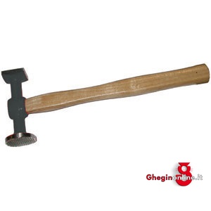 MARTELLI PER CARROZZIERI CON 1 TESTA TONDA ZIGRINATA Ø MM 45 E 1 TESTA QUADRA LISCIA MM 40 2808F MARTELLI x CARROZZIERI panel beating hammers Prod. SCU