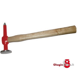 MARTELLI PER CARROZZIERI CON 1 TESTA TONDA BOMBATA LISCIA Ø MM 40 E 1 TESTA A PUNTA 2810A MARTELLI x CARROZZIERI panel beating hammers Prod. SCU