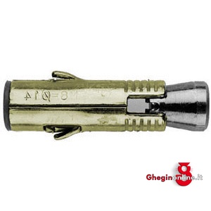 TASSELLI DI FISSAGGIO AD ESPANSIONE TIPO IN ACCIAIO PESANTE; CON FORO FILETTATTATO INTERNO 2814A 20 TASSELLI AD ESPANSIONE fixing plugs Prod. SCU