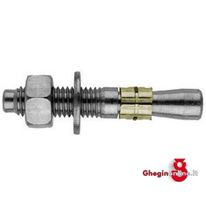 TASSELLI DI FISSAGGIO AD ESPANSIONE TIPO IN ACCIAIO PESANTE; CON BARRA FILETTATA, DADO E RONDELLA 2814L 20 220 TASSELLI AD ESPANSIONE fixing plugs Prod. SCU