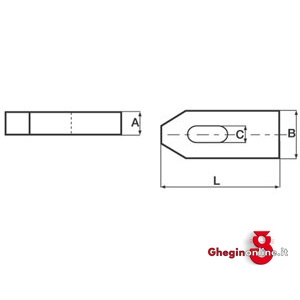 PROGRAMMA ELEMENTI DI FISSAGGIO TIPO SEMPLICE-DIN 6314 2822R ELEMENTI DI FISSAGGIO clamping devices Prod. SCU - immagine 2