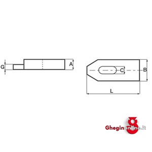 PROGRAMMA ELEMENTI DI FISSAGGIO TIPO SEMPLICE CON ESTREMITÀ SOTTILE 2823L ELEMENTI DI FISSAGGIO clamping devices Prod. SCU - immagine 2