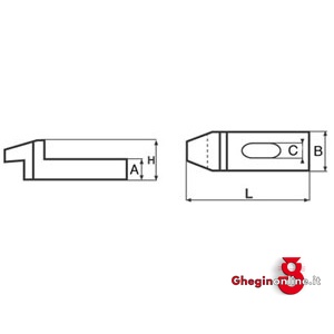 PROGRAMMA ELEMENTI DI FISSAGGIO TIPO SEMPLICE CON ESTREMITÀ PIEGATA-DIN 6316 2824C ELEMENTI DI FISSAGGIO clamping devices Prod. SCU - immagine 2