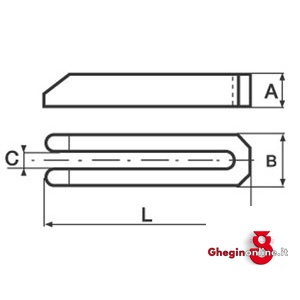 PROGRAMMA ELEMENTI DI FISSAGGIO TIPO SCANALATO CON SMUSSO-DIN 6315 B 2825L ELEMENTI DI FISSAGGIO clamping devices Prod. SCU - immagine 2