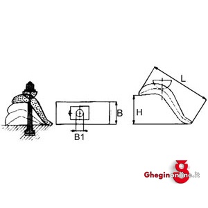 PROGRAMMA ELEMENTI DI FISSAGGIO TIPO CURVO REGOLABILE PER ALTEZZE FINO A MM 50 2827GL ELEMENTI DI FISSAGGIO clamping devices Prod. SCU - immagine 2