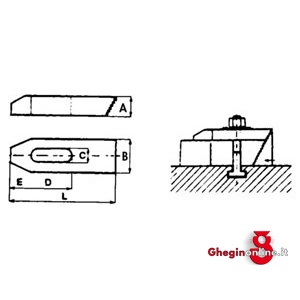 PROGRAMMA ELEMENTI DI FISSAGGIO TIPO SEMPLICE CON ESTREMITÀ DENTATA 2828D ELEMENTI DI FISSAGGIO clamping devices Prod. SCU - immagine 2
