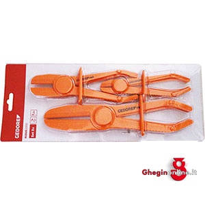 PINZE PER BLOCCARE FLUSSI NEI TUBI IN ASSORTIMENTO 282ES PINZE x FLUSSI IN ASS. kwik-vise hose pinch-off-pliers in set Orig. Gedore red