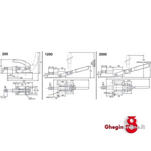 ELEMENTI DI FISSAGGIO RAPIDO 2831GL 1200 ELEMENTI FISS. RAPIDO clamping devices Prod. SCU - immagine 2