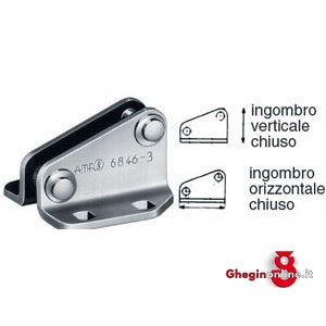 SUPPORTI DI AGGANCIO PER ART. 2834 GL 2834GM 5 ELEM.FISS. RAPIDO INOX INOX clamping devices Prod. SCU - Orig. AMF