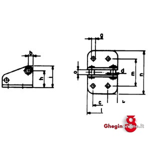 SUPPORTI DI AGGANCIO PER ART. 2834 GL 2834GM 5 ELEM.FISS. RAPIDO INOX INOX clamping devices Prod. SCU - Orig. AMF - immagine 2