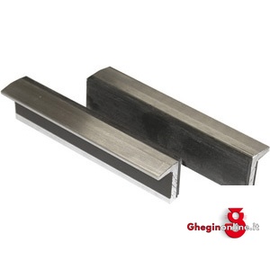 GANASCE MAGNETICHE SPECIALI PER MORSE CON RIVESTIMENTO IN GOMMA SINTETICA LISCIA A TRE STRATI 2855FM 150 GANASCE MAGNETICxMORSE special magnetic jaws for vices Prod. SCU