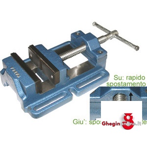 MORSE PER TRAPANI 1 GANASCIA PIANA E 1 GANASCIA CON PRISMA VERTICALE AL CENTRO 2869G MORSE x TRAPANI machine vices Orig. Kanca