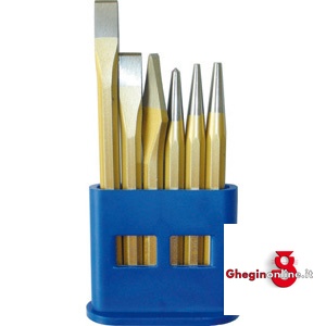 ASSORTIMENTI DI SCALPELLI E PUNZONI IN SUPPORTO DI PLASTICA 2928G ASS. SCALPELLI/PUNZONI cold chisels in sets Prod. SCU