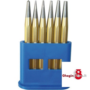 ASSORTIMENTI DI PUNZONI ED 1 PUNTERUOLO IN SUPPORTO DI PLASTICA 2928GE ASS. PUNZONI cold chisels in sets Prod. SCU