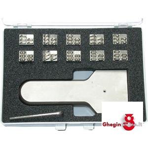 ASSORTIMENTI PUNZONI IN ACCIAIO INTERCAMBIABILI 50 CARATTERI 3041GR 5 ASS.PUNZONI INTERCAMB. interchangeable marking punch sets Prod. SCU