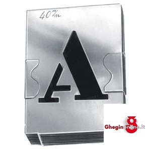 STAMPINI 27 LETTERE 3043 250 STAMPINI LETTERE marking stencil sets Prod. SCU