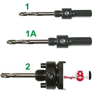 ATTACCHI + PUNTA GUIDA PER ART. 3078GS-3078GSA-3078GSE-3078GSP 3078GT 2 ATTACCHI RIC.+PUNTA G. hole cutters Prod. SCU-Orig. MP.S