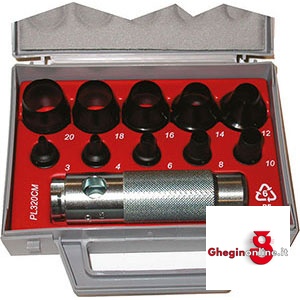 10 FUSTELLE IN SERIE IN ACCIAIO TEMPRATO 3089GA FUSTELLE IN SERIE punching tools sets Prod. SCU