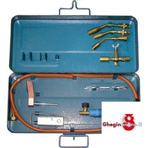GUARNITURE PER SALDATURA E RISCALDO 10 PEZZI 3248GL GUARNITURExSALD./RISC. propane gas soldering sets Orig. Ewo