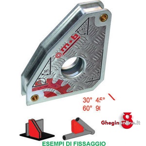 SQUADRE MAGNETICHE TIPO FISSO 3295A 100 DISP.MAGN. P/SALDATORI magnetic squares Orig. Peddinghaus